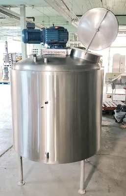 Tank Liquid Mixing and cooling process Food Grade 316 Stainless steel Tank 400 us gal # 7601