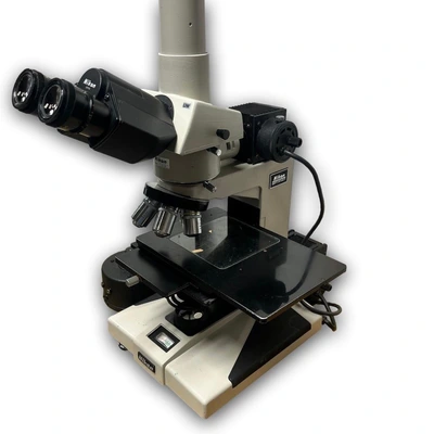 Item# L186 Nikon Optiphot Upright Metallographic Microscope