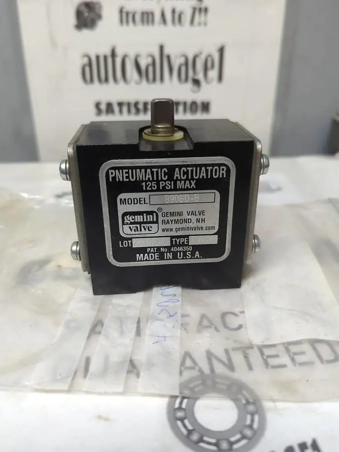 New | in-Stock GEMINI VALVE B90BD-B Rotary Actuators Ohio US | Surplus Asset Holdings #1246330