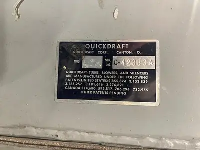 USED QUICKDRAFT BLOWER