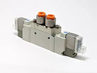 Used SMC DOUBLE SOLENOID VALVE 5 PORT Solenoid Valves | Maverick Industrial Sales #1102966