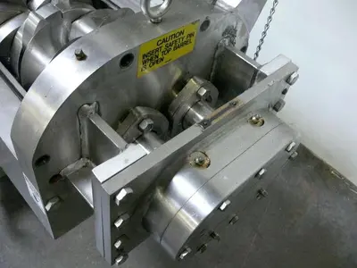USED TELEDYNE READCO 6" PROCESSOR CONTINUOUS PASTE MIXER W/ 15HP MOTOR & CONTROLS