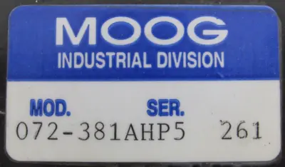 USED MOOG 072-381AHP5 SERVO VALVE 072381AHP5
