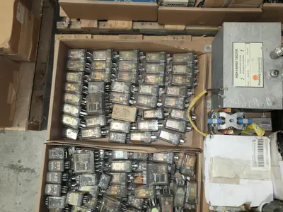 5 PALLETS OF ASSORTED ELECTRICAL AND COMPONENTS