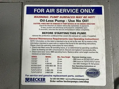 Used BECKER KVT 3.60 Vacuum Pumps Ohio US | HGR 24 #1503766