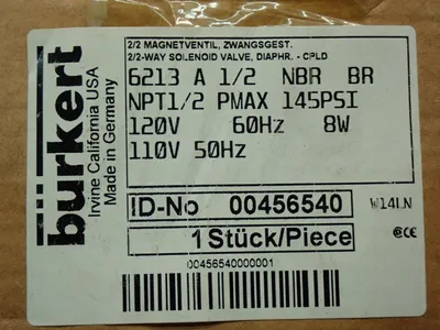 NEW BURKERT 00456540