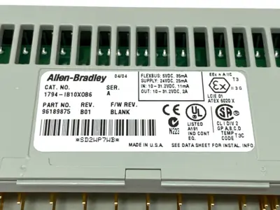 Used Allen-Bradley Ser A Flex I/O Combination Module 10-Sink In 6-Source Out PLC Processors Michigan US | Maverick Industrial Sales #1389232