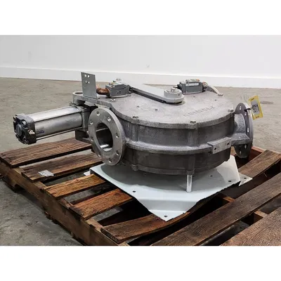 Used Reimelt GmbH 4" Single-channel Stainless Steel Tunnel Diverter Valve