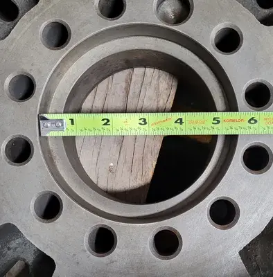 LATHE FACE PLATE, 19-3/4" DIAMETER, A2-8 MOUNT, 4-1/2" THROUGH HOLE, 3" THICKNESS