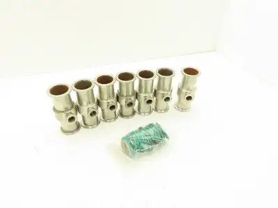 ISO-KF NW40/NW16 Stainless Reducing Tee Vacuum Flange Fitting 1.5"x3/4" Lot of 7