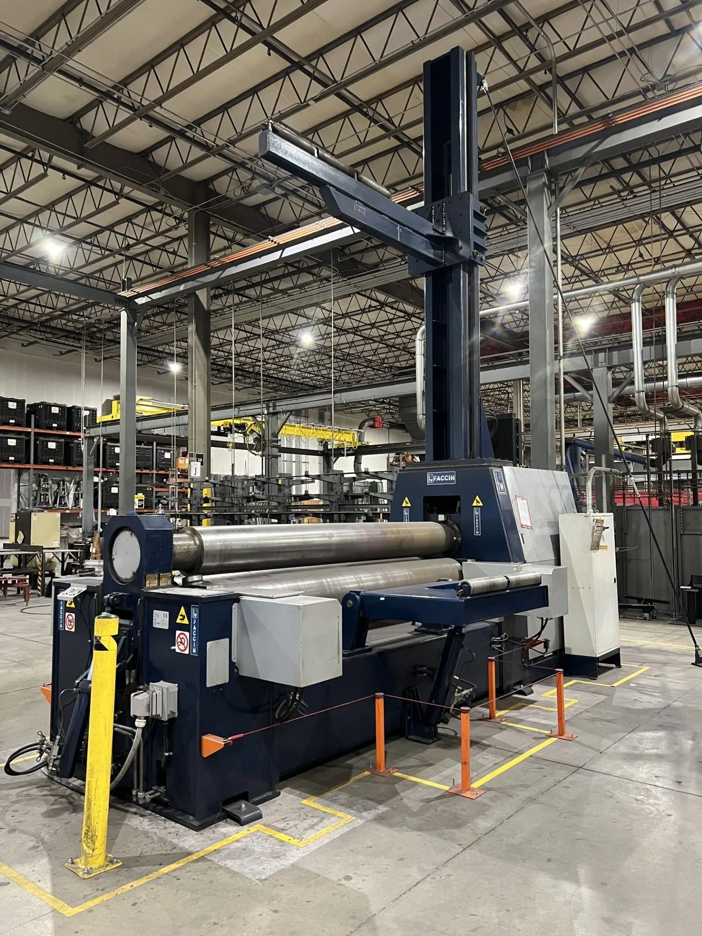 1.58" x 10' Faccin HAV 3145 Variable Geometry Plate Roll, 2017- Low Hours