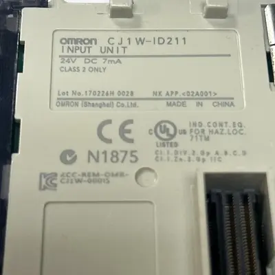 Used OMRON CJ1W-ID211 PLC Input & Output Ohio US | Surplus Asset Holdings #1553684