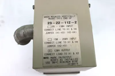 USED SOLA ELECTRIC 23-22-112-2