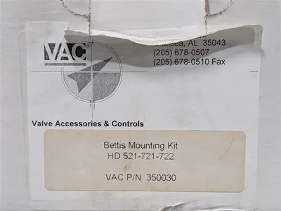 VAC / Bettis 350030 HD 521-721-722 Valve Mounting Kit New NIB