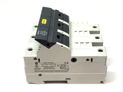 Used Wohner 3-Pole Fuse Holder Class J 30A 600V w/ 3x Bussman LPJ-4SP Fuses Fuse Accessories Michigan US | Maverick Industrial Sales #1389533