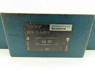 Rexroth Z2FS 10-5-31/V Hydraulic Throttle/Check Sandwich Valve Z2FS 10