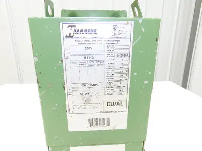 Hammond Power Solutions Q1C0PECF Transformer 1KVA HV 600V lv 120/240V 1PH 3R