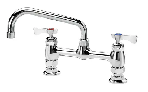 Krowne 15-808L Deck Mount Faucet - 8" Swing Spout, 8" Centers