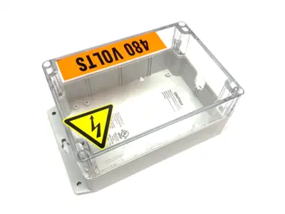 USED BUD INDUSTRIES TYPE 4X, 12, 13 CONTROL PANEL ENCLOSURE 171X121X40MM SCREW COVER
