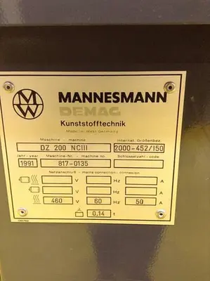 USED MANNESMANN DEMAG DZ 200 NCIII