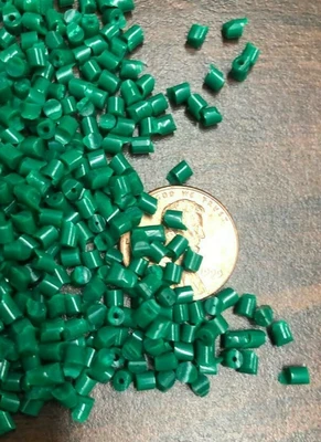 PP Plastic Pellets Polypropylene Resin Material Injection Molding Green 45 Lbs
