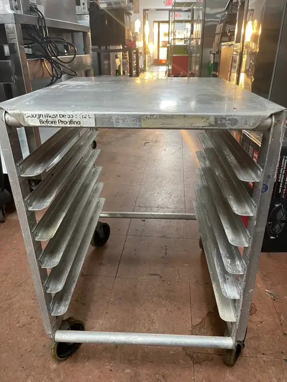 Used Falcon Restaurant Supply Used 21"x26" 6 Pan Rack Aluminum Equipment Stand - SS305 Restaurant Equipment (Miscellaneous) Illinois US | Falcon Restaurant Supply #1375725