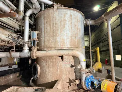 7,600 GALLON 10' DIAMETER X 13' TALL L316 STAINLESS STEEL TANK