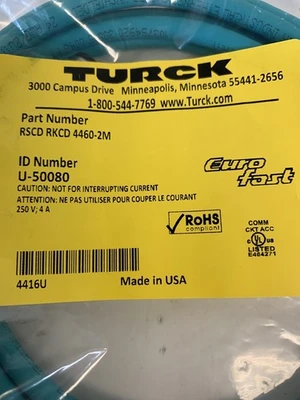 NEW TURCK RSCD RKCD 4460-2M