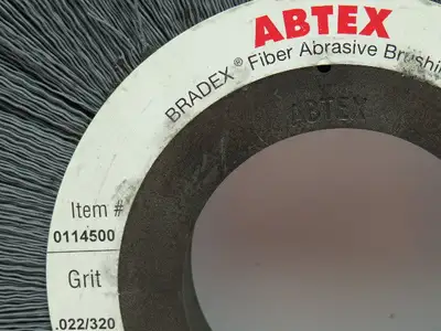 Abtex 0114500 Bradex Fiber Abrasive Brushing Tool .022/320 Grit 10"