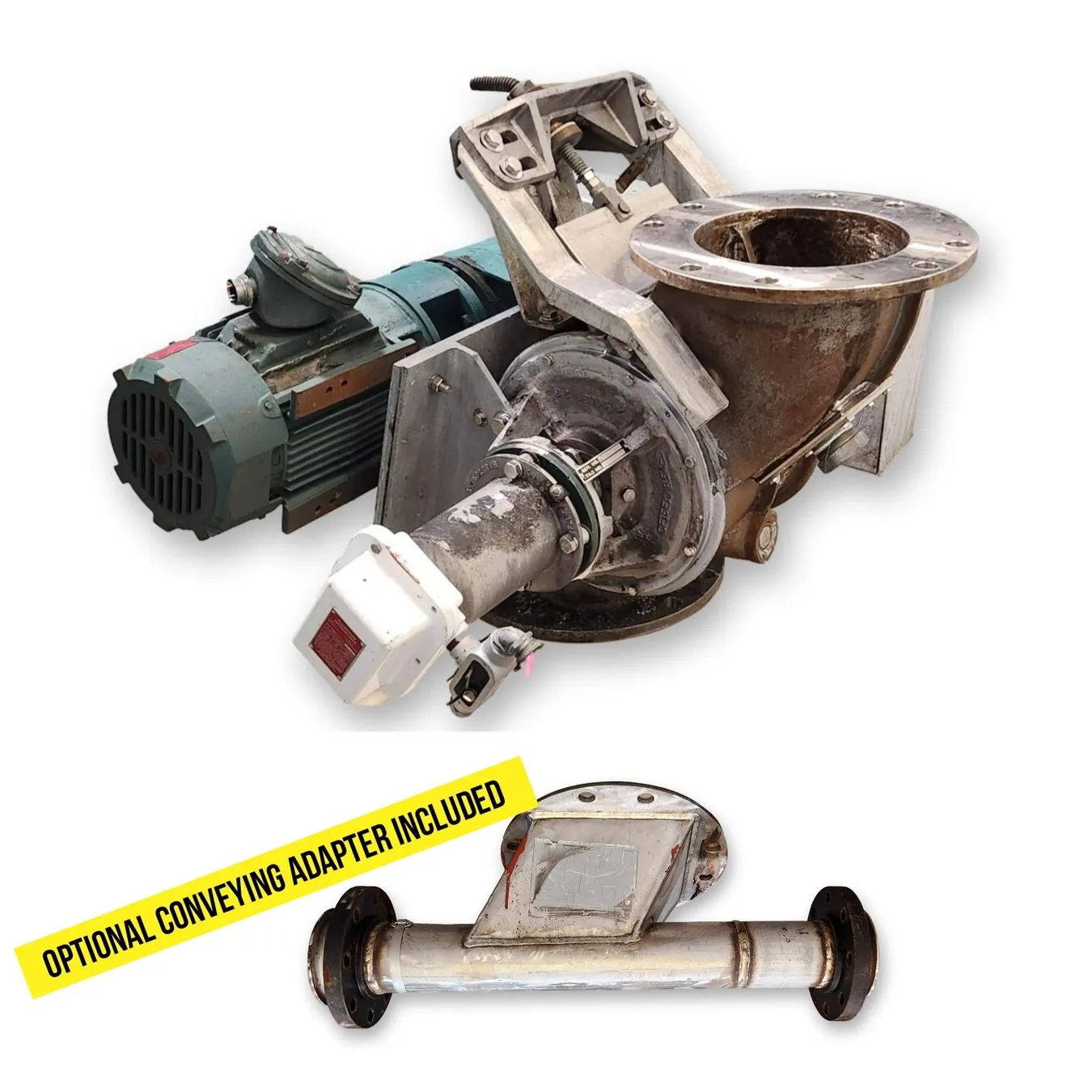 Used 10" dia. Flo-tronics Stainless Steel Side-entry Rotary Feeder