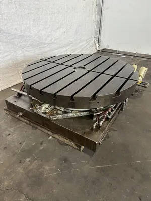 60" LUCAS AIR LIFT ROTARY POSITIONING TABLE. STOCK #0314122