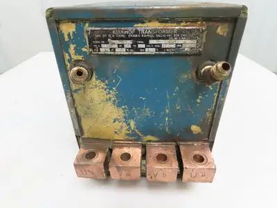 Kirkhof 4-V-60 110 KVA 440 VAC 1 Phase Welding Resistance Weld Transformer