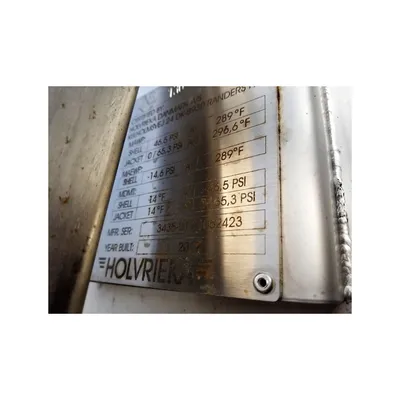 Varo HPT 2500 Boiler Processing Jacketed Tank for Fruit Preparation