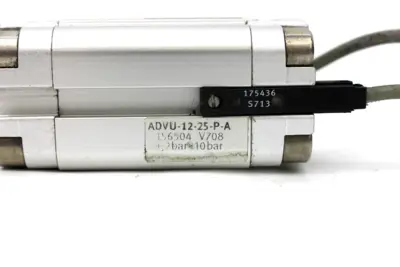 Festo ADVU-12-25-P-A Compact Pneumatic Cylinder, 12mm Bore, 25mm Stroke