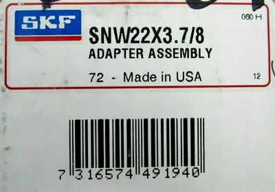 NEW SKF SNW22X3.7/8 ADAPTER ASSEMBLY SNW22X378