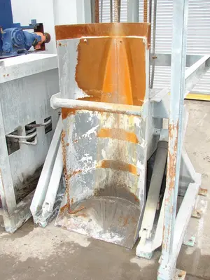 SPC4595  Material Handling Equipment drum dumper, 2000 lbs. Tubar Dumper 197" discharge ht.