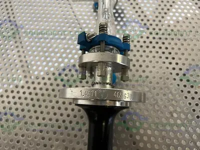 USED BUCHI GLASS USTER KATALOG 8801 Y SHAPED GLASS W/ 2 VALVES