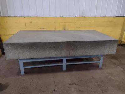 8' X 4' X 14" CHALLENGE PRECISION LAYOUT INSPECTION GRANITE TABLE: STOCK #23785