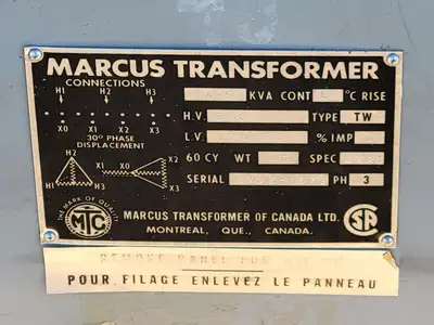 USED MARCUS TRANSFORMER 4321