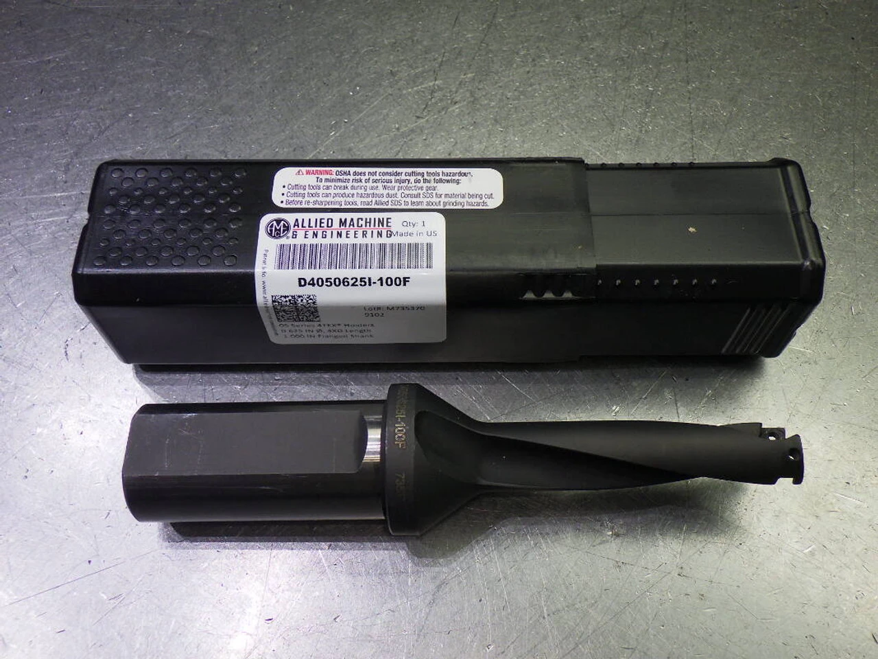 AMEC 4TEX Series 05 5/8" Coolant Thru 4xD Drill 1" Shank D4050625I-100F (LOC2686B)