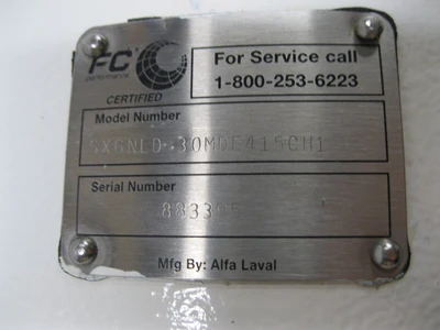 USED Alfa Laval SX6NLD-30MDE415CH1
