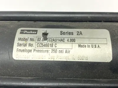Used Parker 02.002CC2AU14AC 4.000 Pneumatic Cylinders Michigan US | Maverick Industrial Sales #1489857