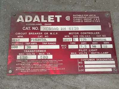 Used ADALET XCBSAQ N4 6130 Starters Ohio US | HGR 24 #1286813