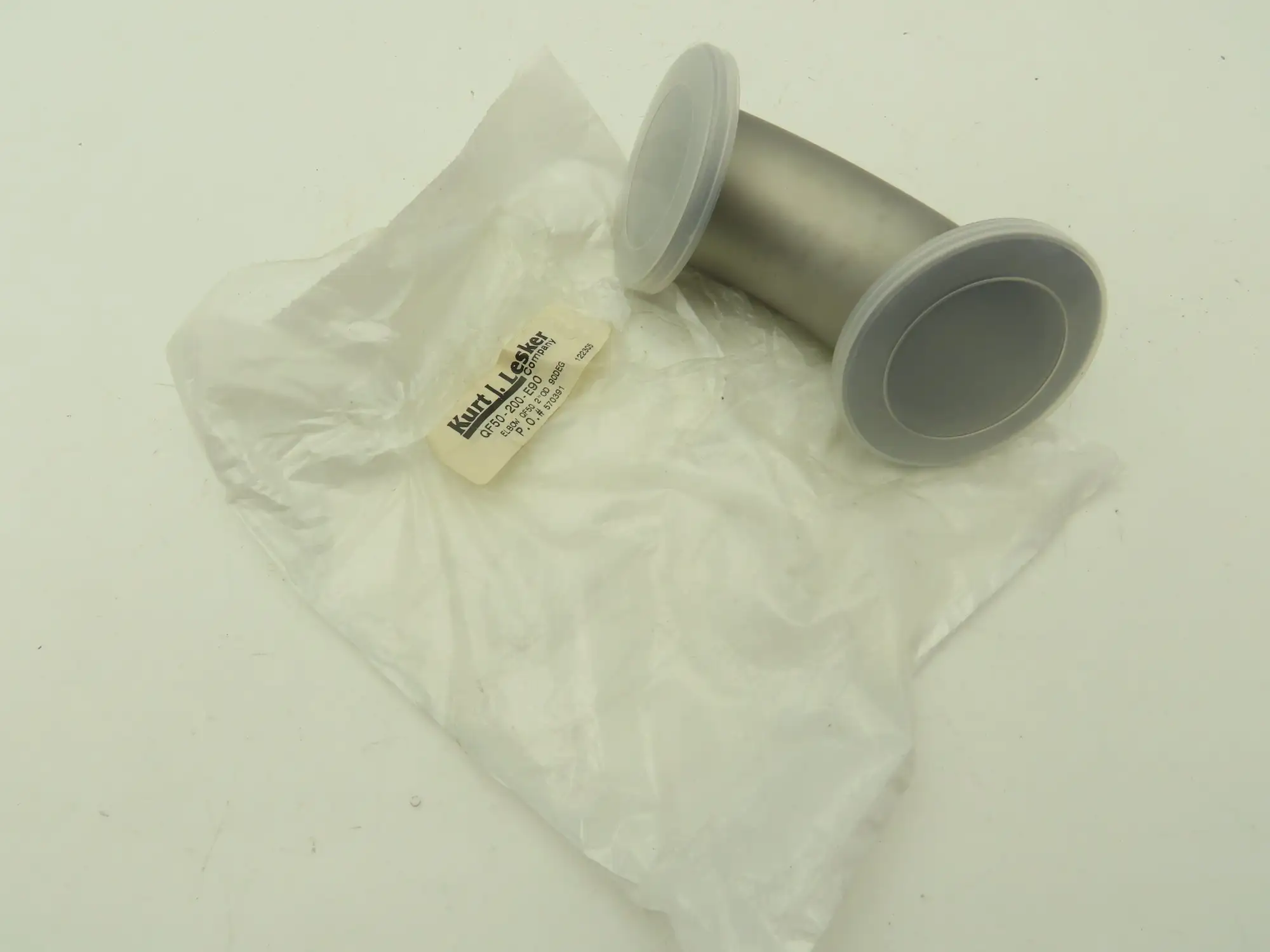 Vacuum Blower Intake 2"x 90° Stainless Flanged Pipe Elbow