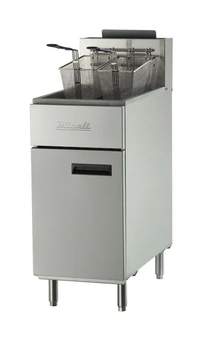 Migali C-F40-NG 40 lb Natural Gas Fryer - 102,000 BTU
