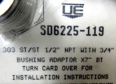 NEW UNITED ELECTRIC SD6225-119 THERMOWELL SD6225119
