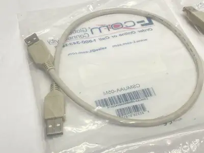 CSMUAA-05M | L-Com  USB Cable USB A - USB A 0.5m LOT OF 2 - New