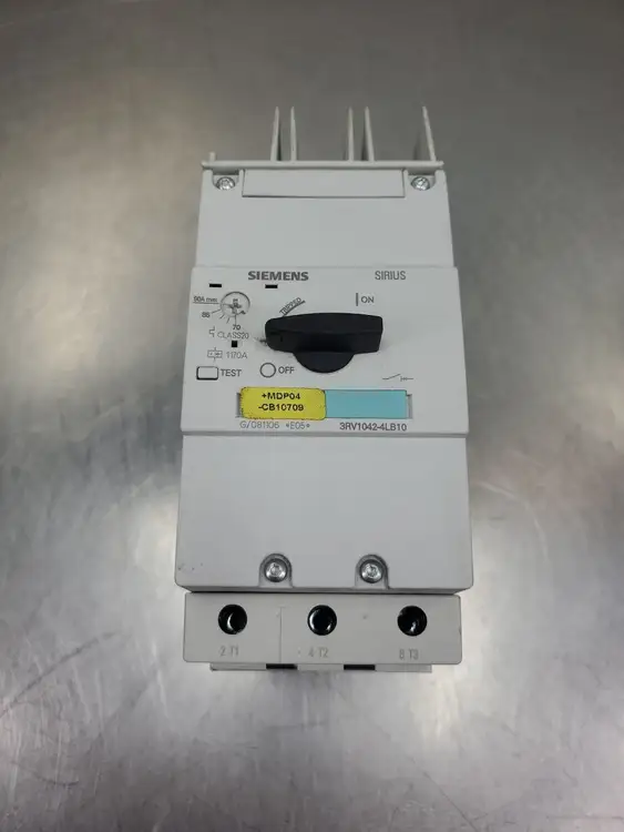 Used Siemens 3RV1042-4MB10 SIRIUS Circuit Breaker, 100A MAX Circuit Breakers South Carolina US | Palmetto Automation #1161699