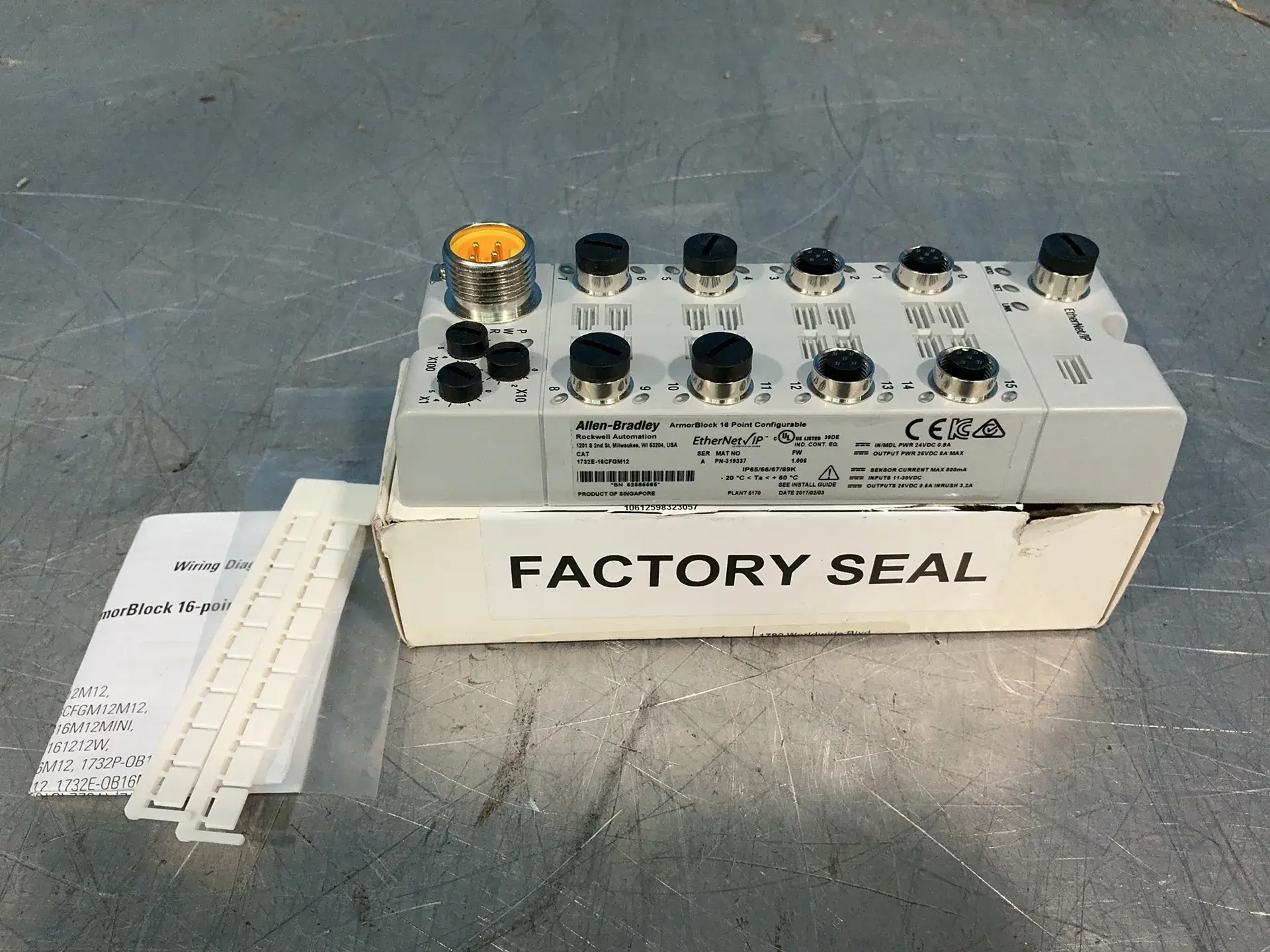 Used 2017 ALLENBRADLEY 1732E16CFGM12 PLC Input & Output Ohio US | HGR 24 #1357293