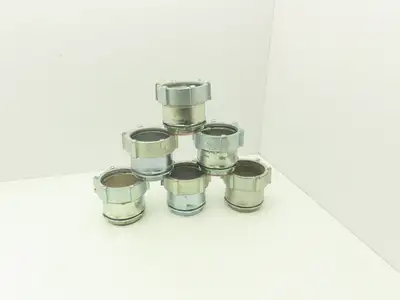Steel City TC719A 3-1/2" EMT Conduit Compression Connector Insulated Lot of 6